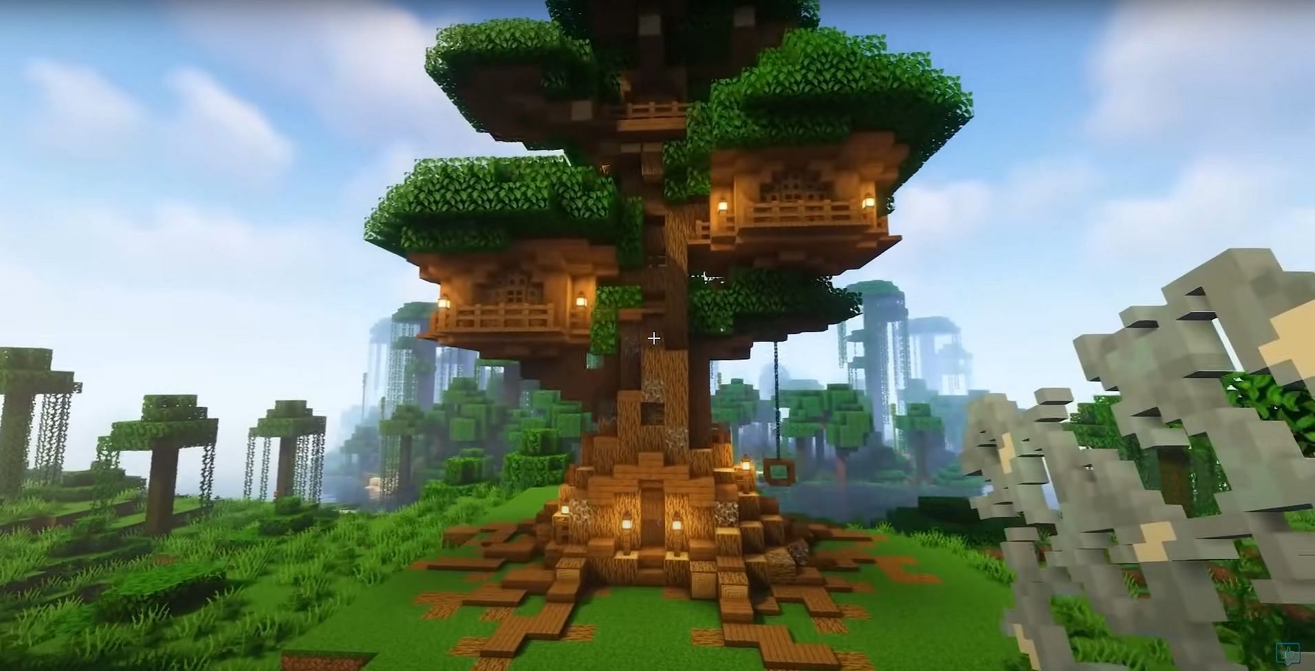 Giant Treehouse (Image via YouTube/Stevler)