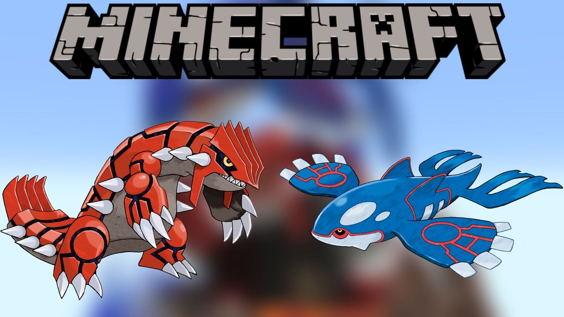 Minecraft player creates Groudon vs. Kyogre fight from Pokemon