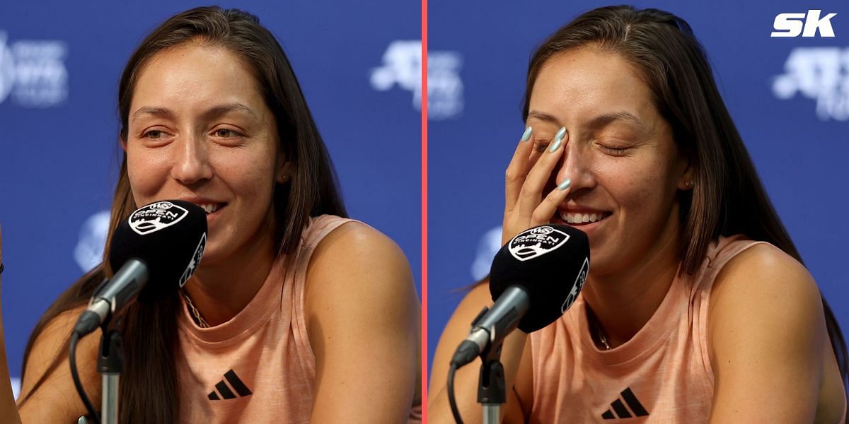 Jessica Pegula during a press conference