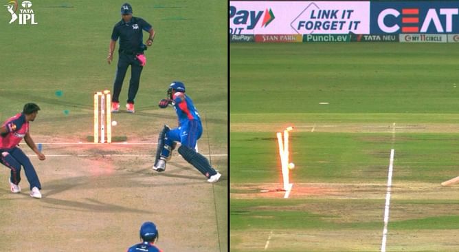 [Watch] DC batter Shai Hope gets run-out at non-striker's end during IPL 2024 clash vs RR