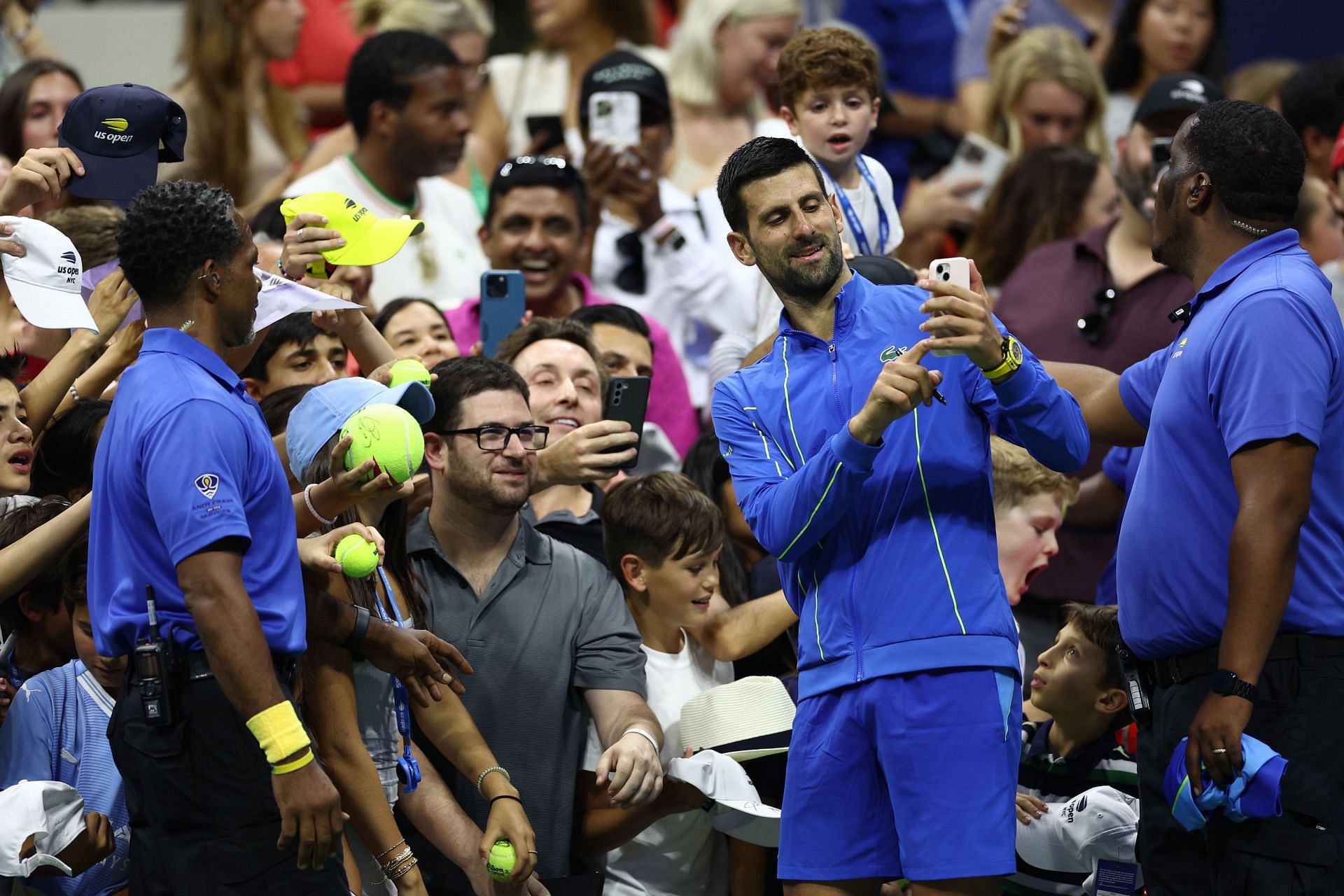 Novak Djokovic at the 2023 US Open