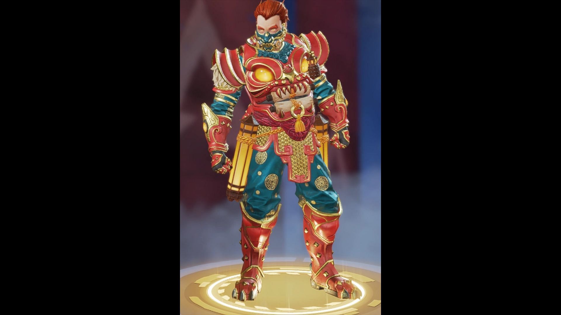 Lion Guard Caustic skin in Apex Legends (Image via Electronic Arts)