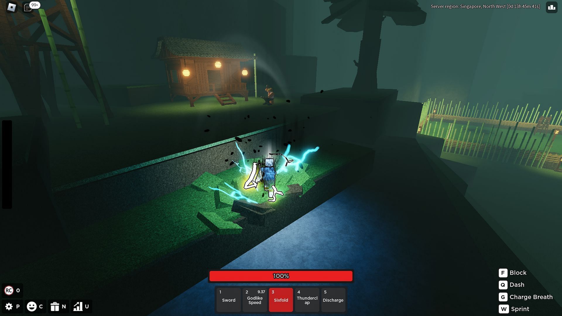 Rogue Demon gameplay (Image via Roblox)