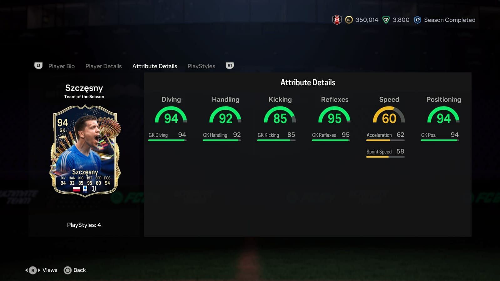 The card has amazing stats (Image via EA Sports)