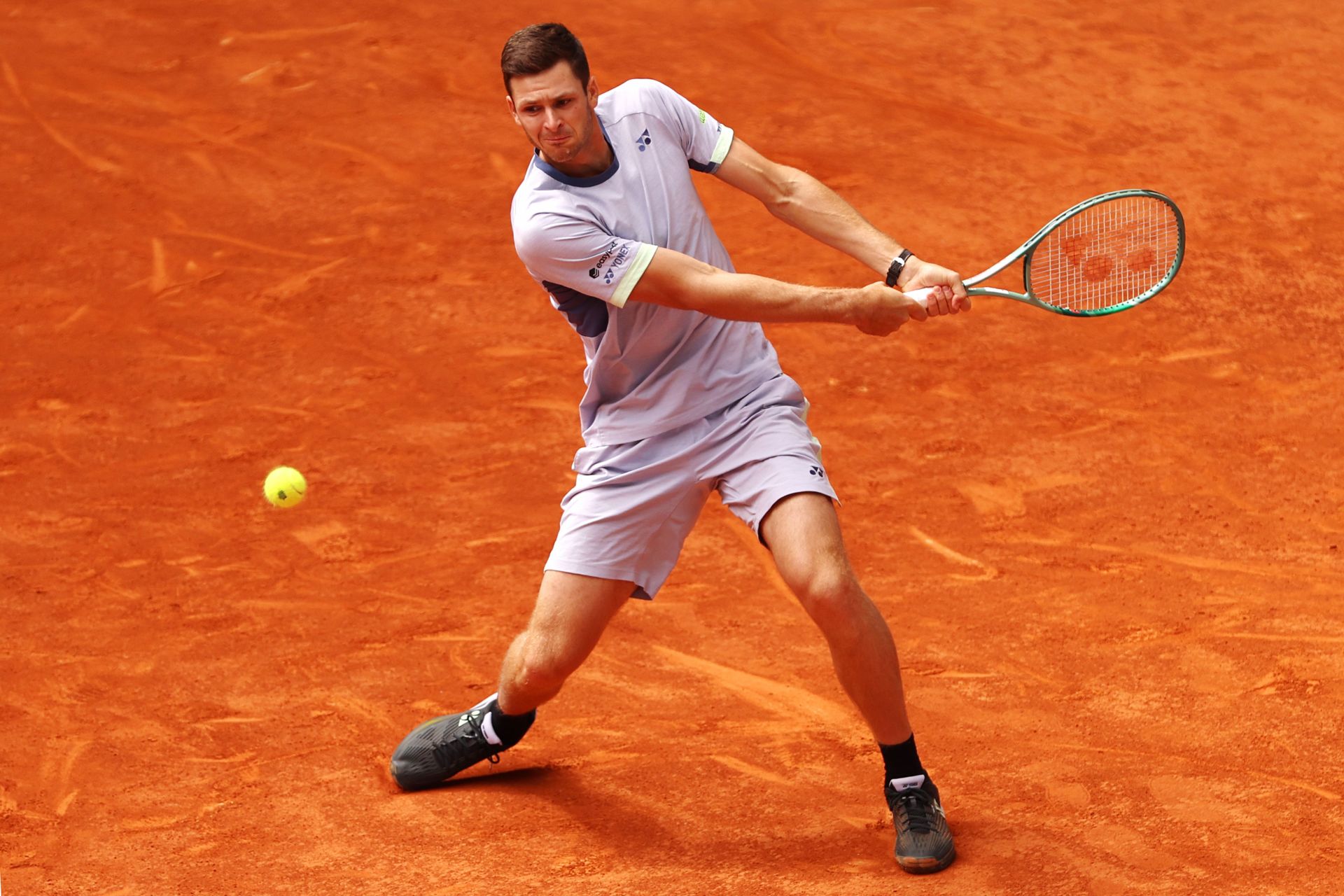 Hubert Hurkacz at the 2024 Madrid Open.