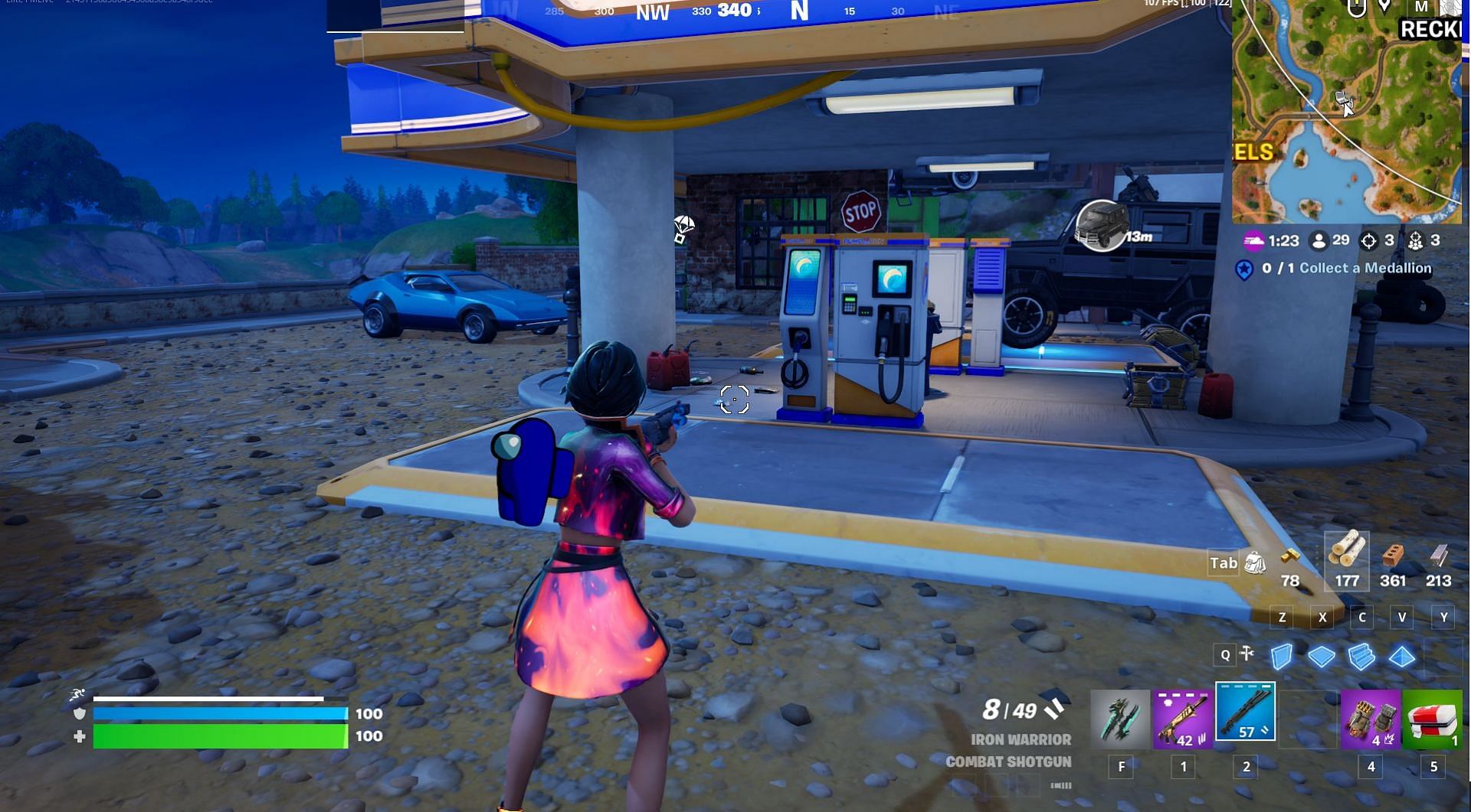 The service station (Image via Epic Games/Fortnite)