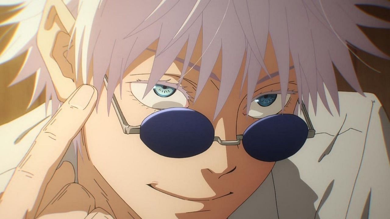 Satoru Gojo as seen in the Jujutsu Kaisen anime (image via MAPPA)