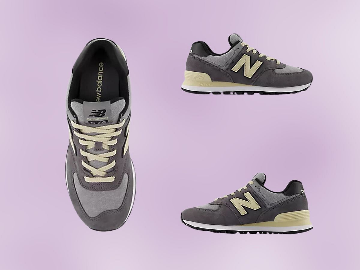 New Balance 574 &quot;Magnet with sandstone&quot; sneakers: Features explored