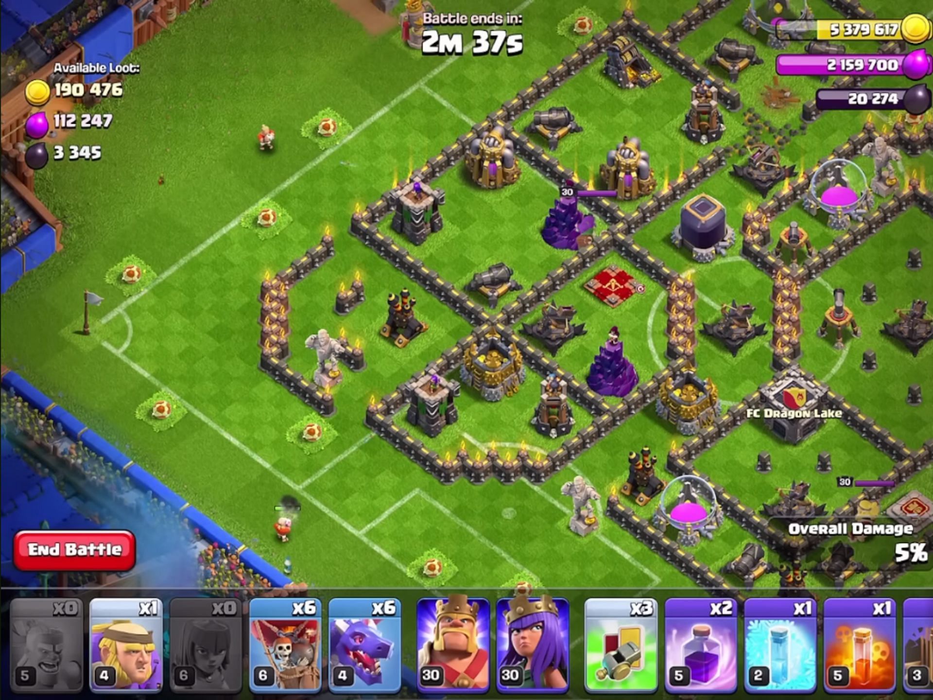Targetting the Archer Towers (Image via Supercell)