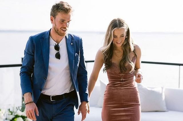 Connor McDavid and his fianc&eacute;e Lauren Kyle                  