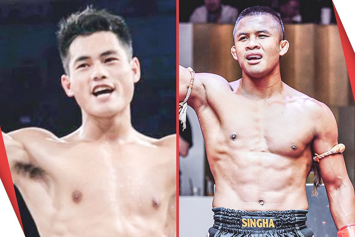Wei Rui (left) and Buakaw (right).