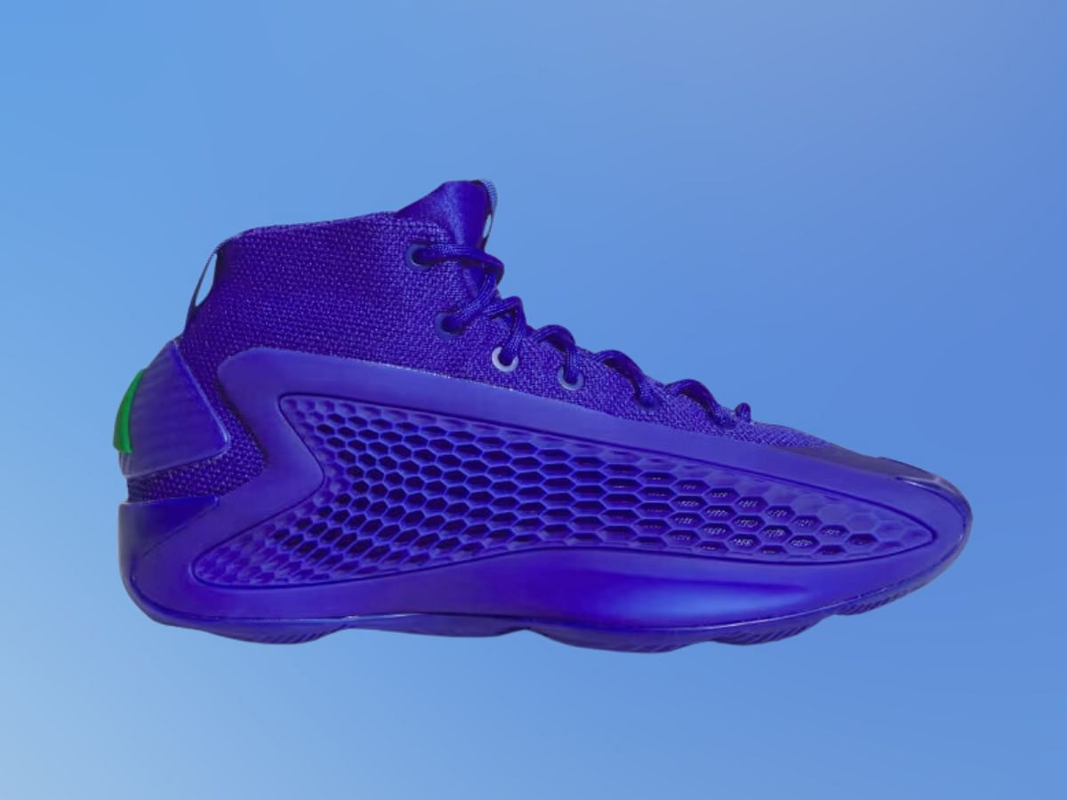 Youth Basketball AE 1 Velocity Blue Basketball Shoes Kids (image via Adidas)