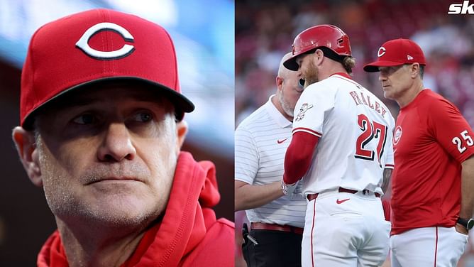 WATCH: Reds manager David Bell smashes chair in frustration as outfielder Jake Fraley exits game after being struck by pitch