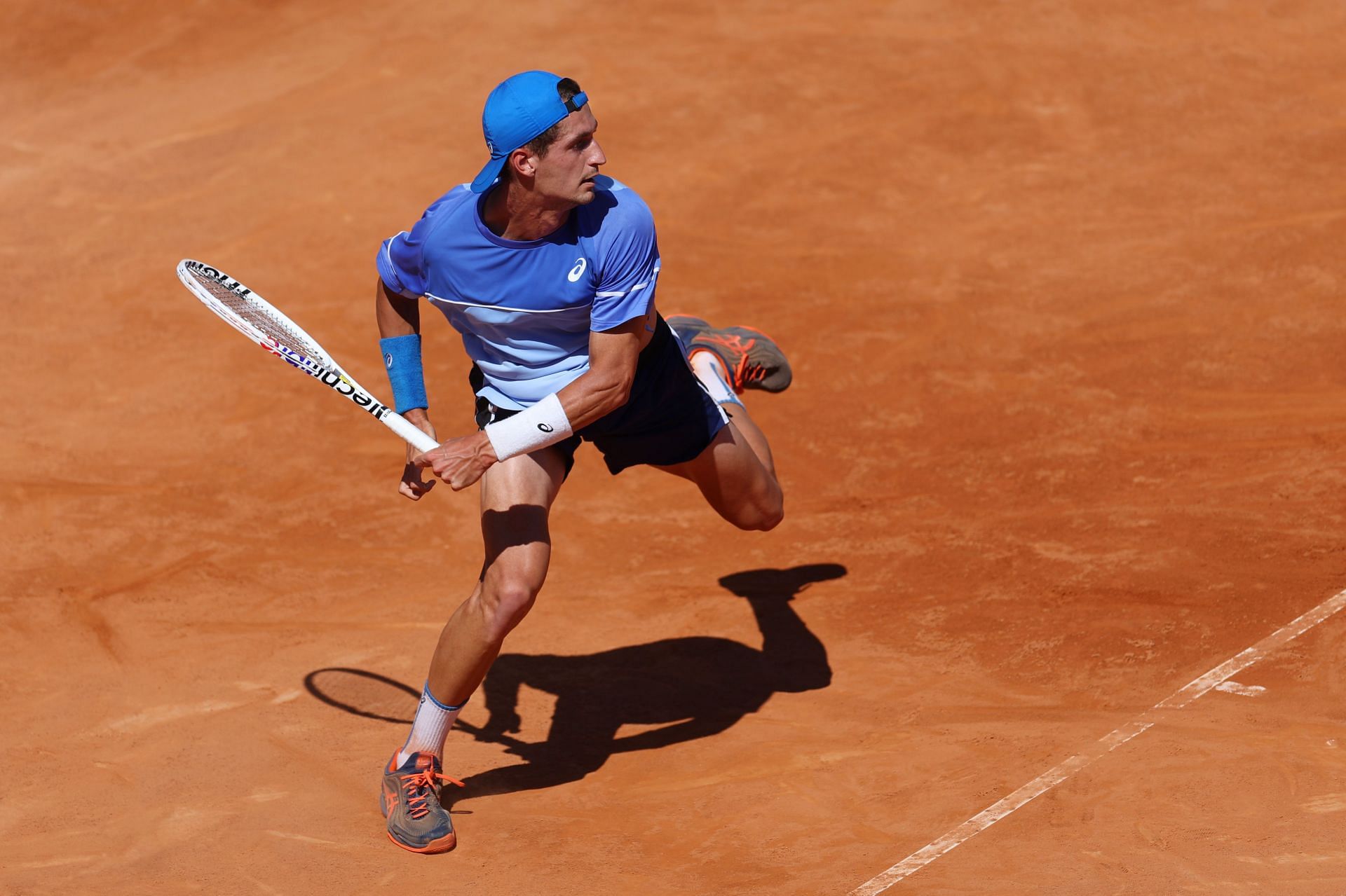 Terence Atmane in action at the Italian Open