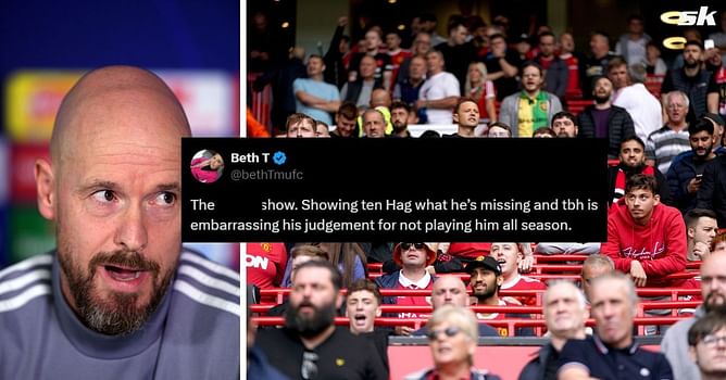 "He wanted to ruin a star" - Fans call out Ten Hag for not using Manchester United star more regularly after performance against Newcastle