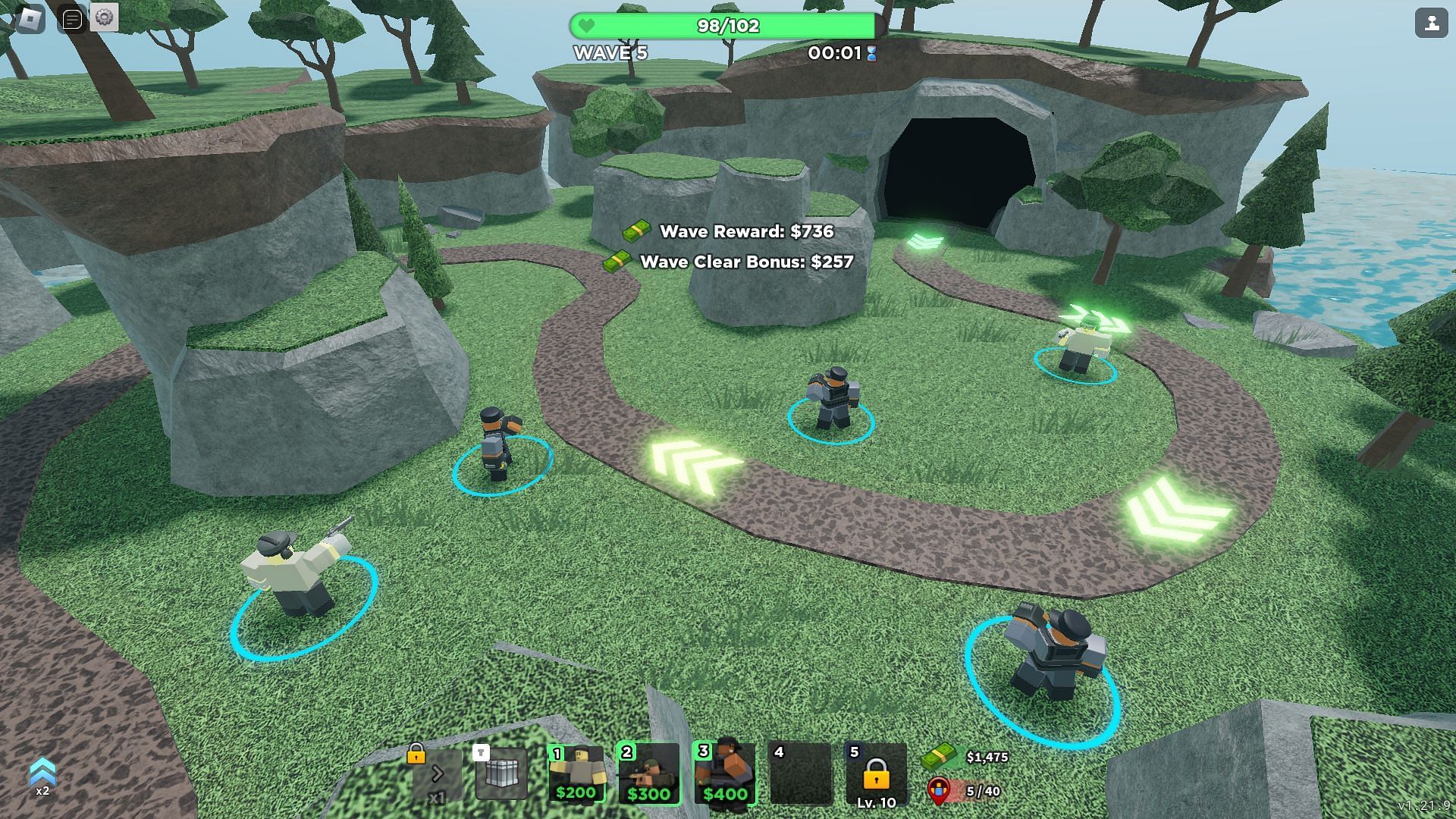 TDS gameplay (Image via Roblox)