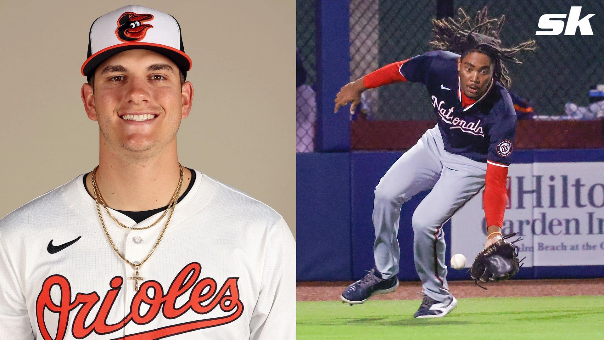 Coby Mayo and James Wood are two MLB prospects on the verge of a major league promotion