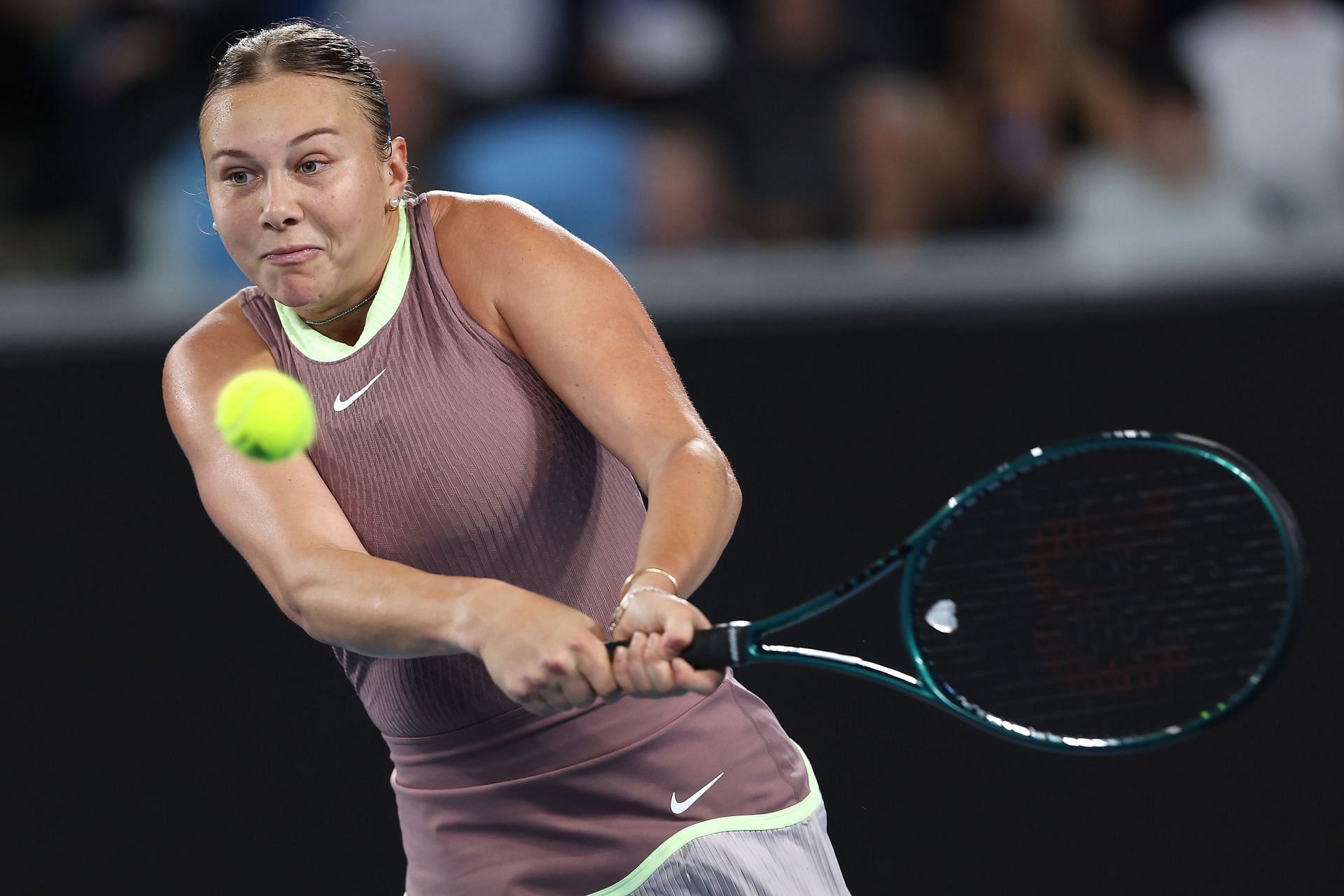 Amanda Anisimova at the 2024 Australian Open - Day 8