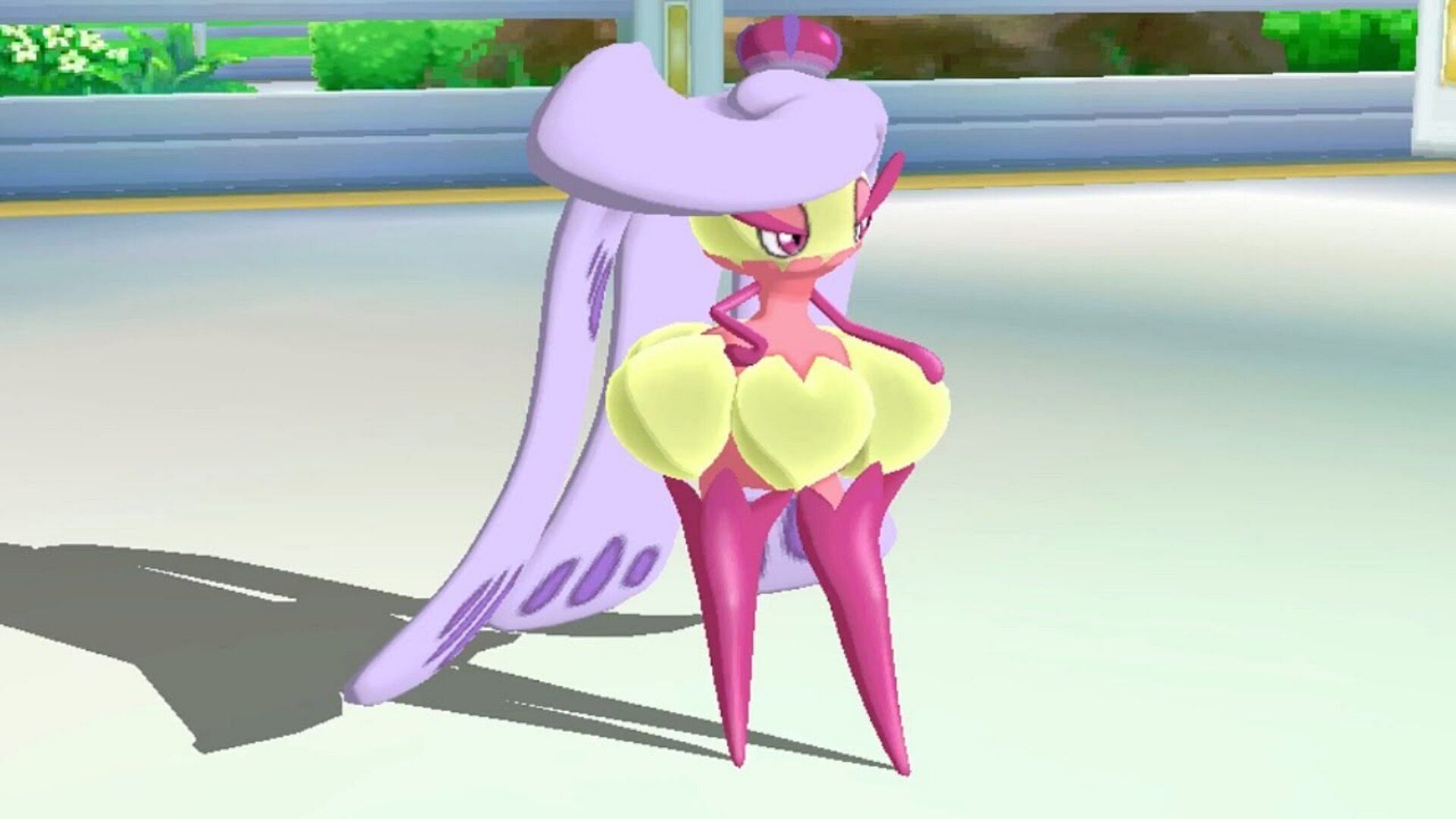 Shiny Tsareena in Pokemon Sun and Moon (Image via The Pokemon Company || Game Freak)