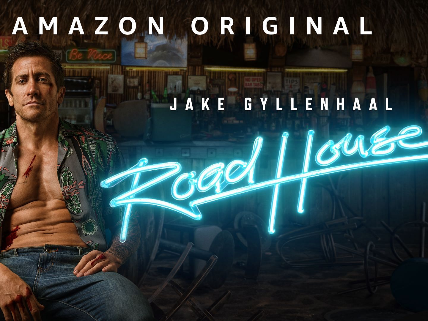 A poster of Road House (image via Prime Video)