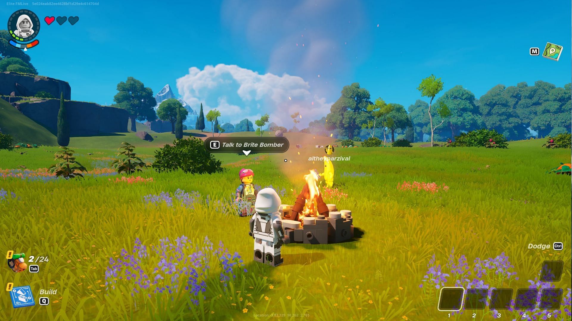 You can get thousands of XP per hour from LEGO Fortnite (Image via Epic Games)