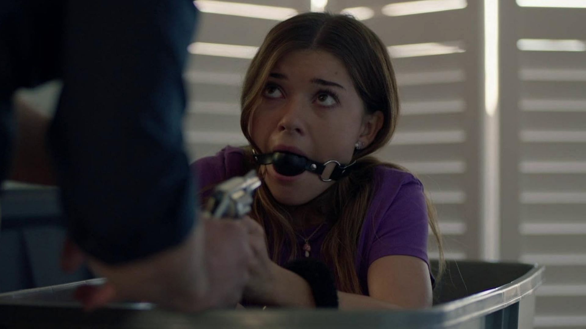 Katie Douglas in The Girl Who Escaped: The Kara Robinson Story (Image via IMDb)