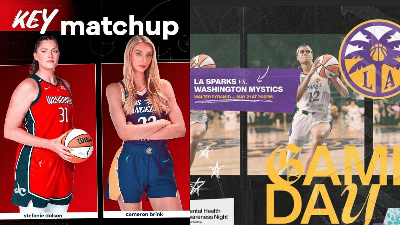 Washington Mystics vs LA Sparks game player stats and box scores for May 21