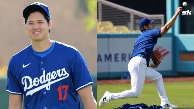 WATCH: Shohei Ohtani seen throwing at Oracle Park prior to Dodgers matchup against Giants