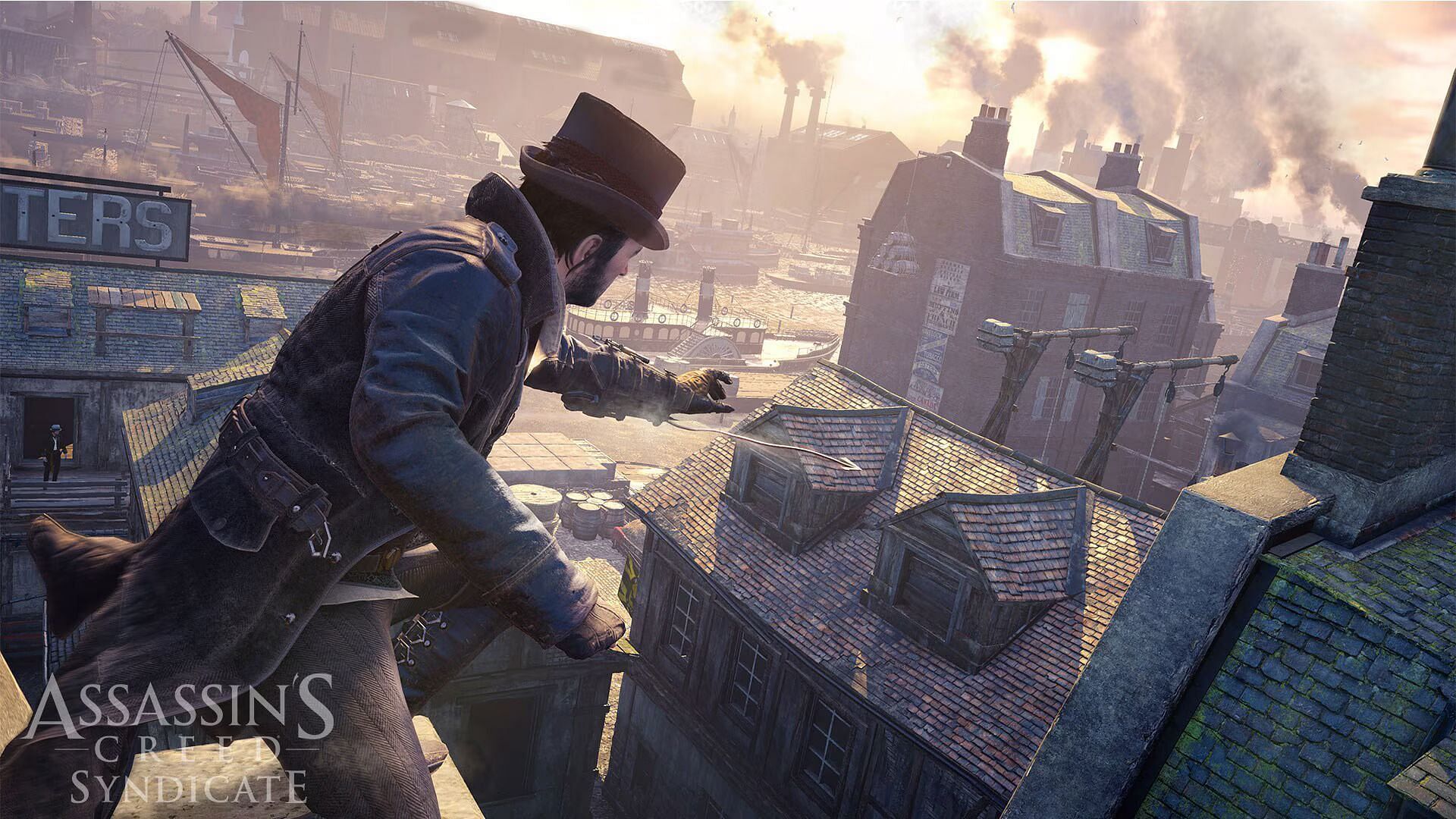 Jacob Frye on the rooftops of London (Image via Ubisoft)