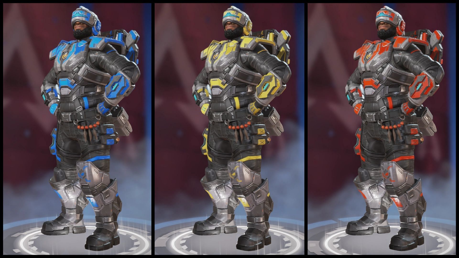 All Common Newcastle skins in Apex Legends (Image via Electronic Arts)