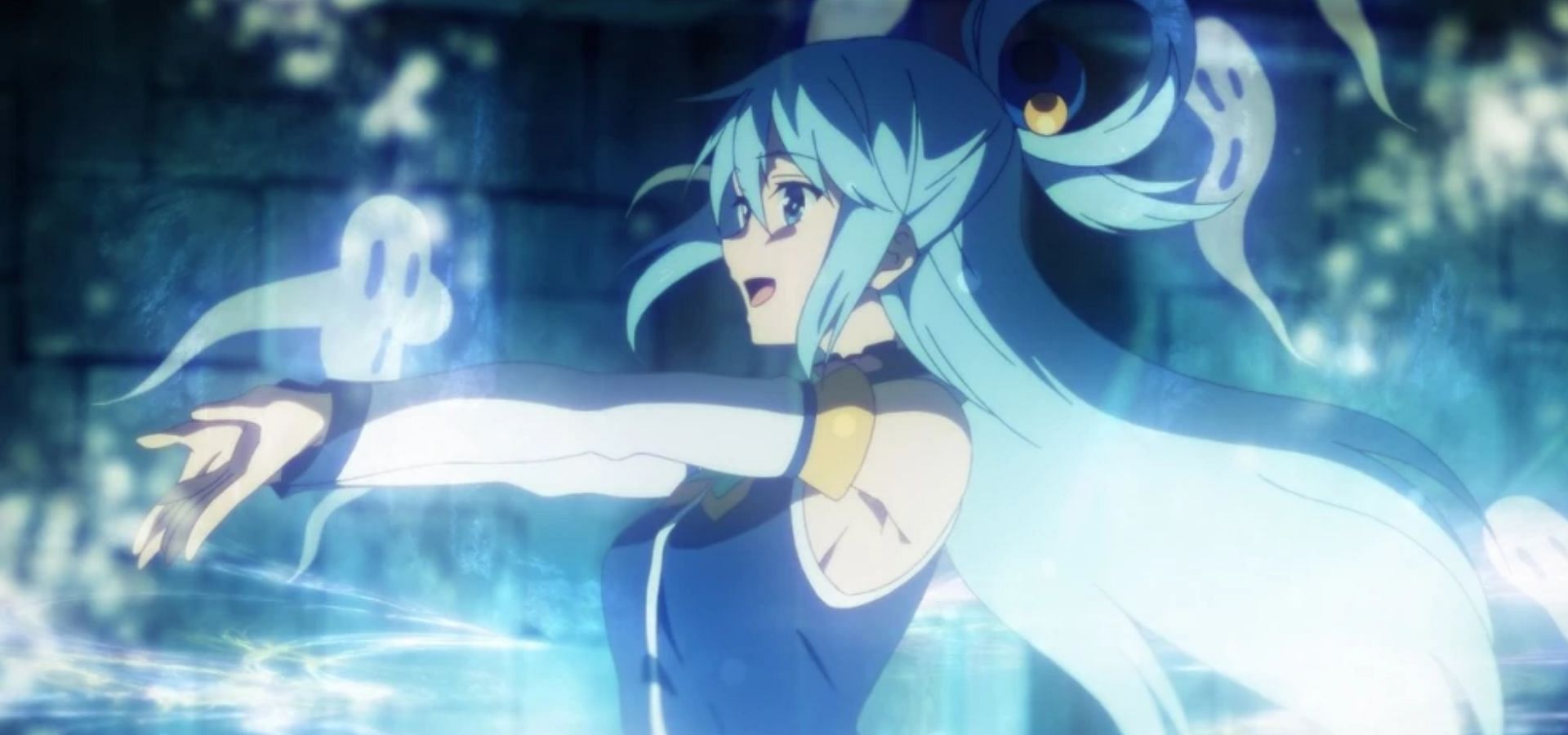 Aqua from KonoSuba: God&#039;s Blessing on This Wonderful World! ( Image via J.C.Staff)