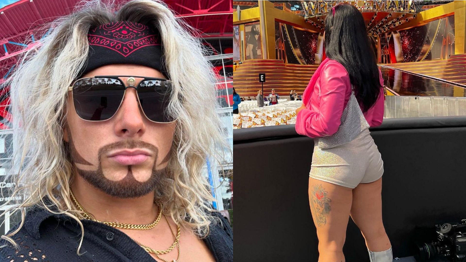 Lexis King and his girlfriend, who was recently released from WWE.