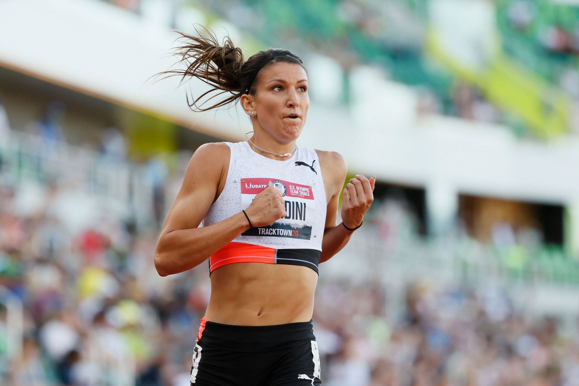 Jenna Prandini at U.S. Olympic Track &amp; Field Team Trials 2021 in Eugene, Oregon. (Photo by Steph Chambers/Getty Images)