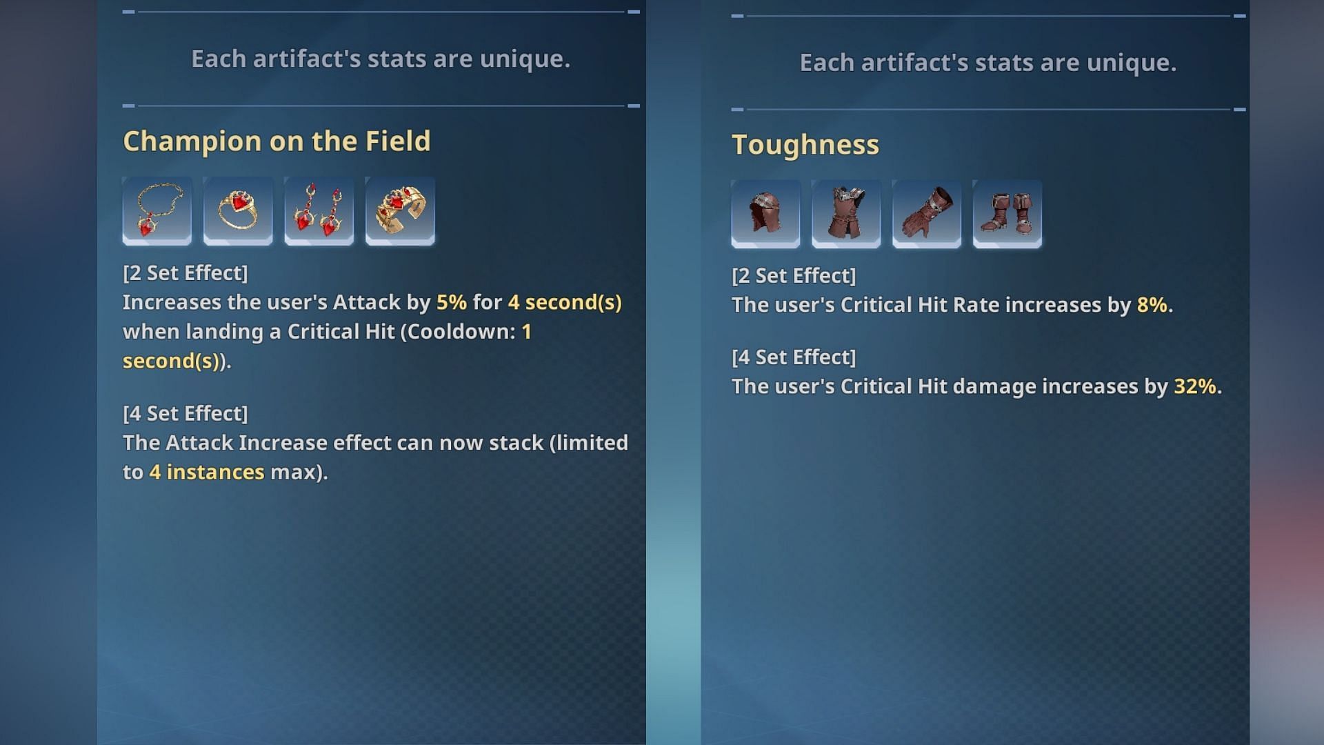 Best artifacts for Cha Hae-In in Solo Leveling Arise. (Image via Netmarble)