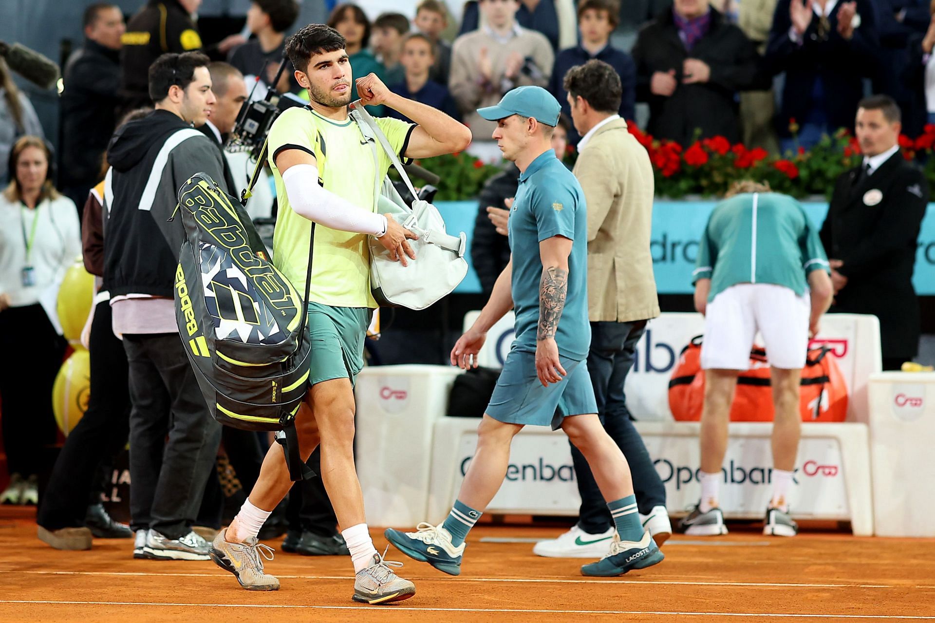 Carlos Alcaraz pictured at the 2024 Madrid Open