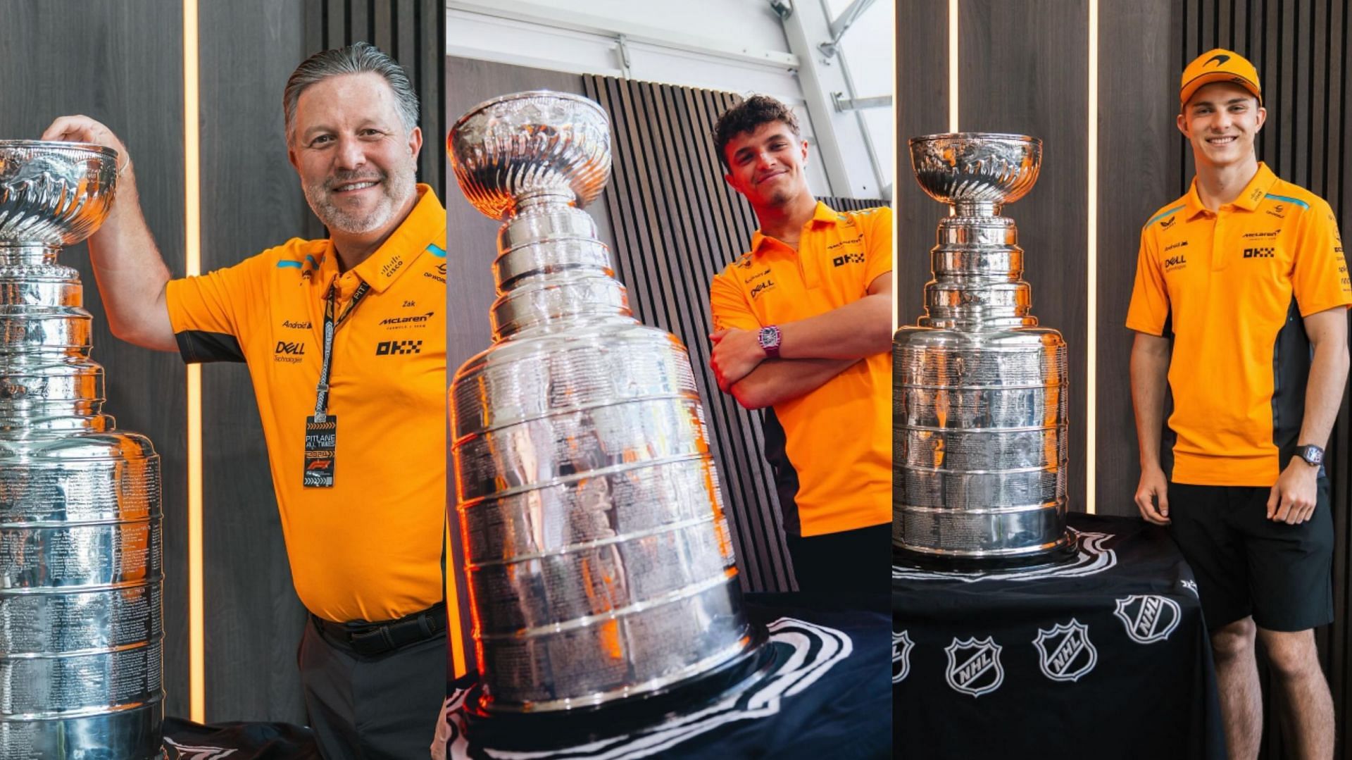 McLaren Racing icons with the Stanley Cup