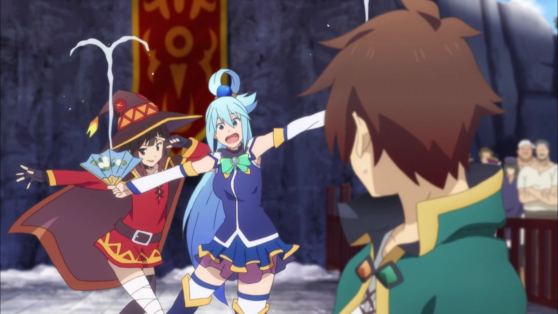 Aqua and Megumin start trouble for the group in Konosuba season 3 episode 8 (Image via DEEN)