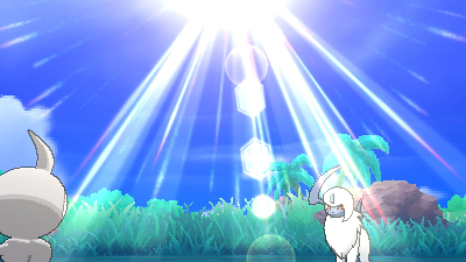 Sunny day&#039;s ability to summon sunlight as seen in the games (Image via TPC)