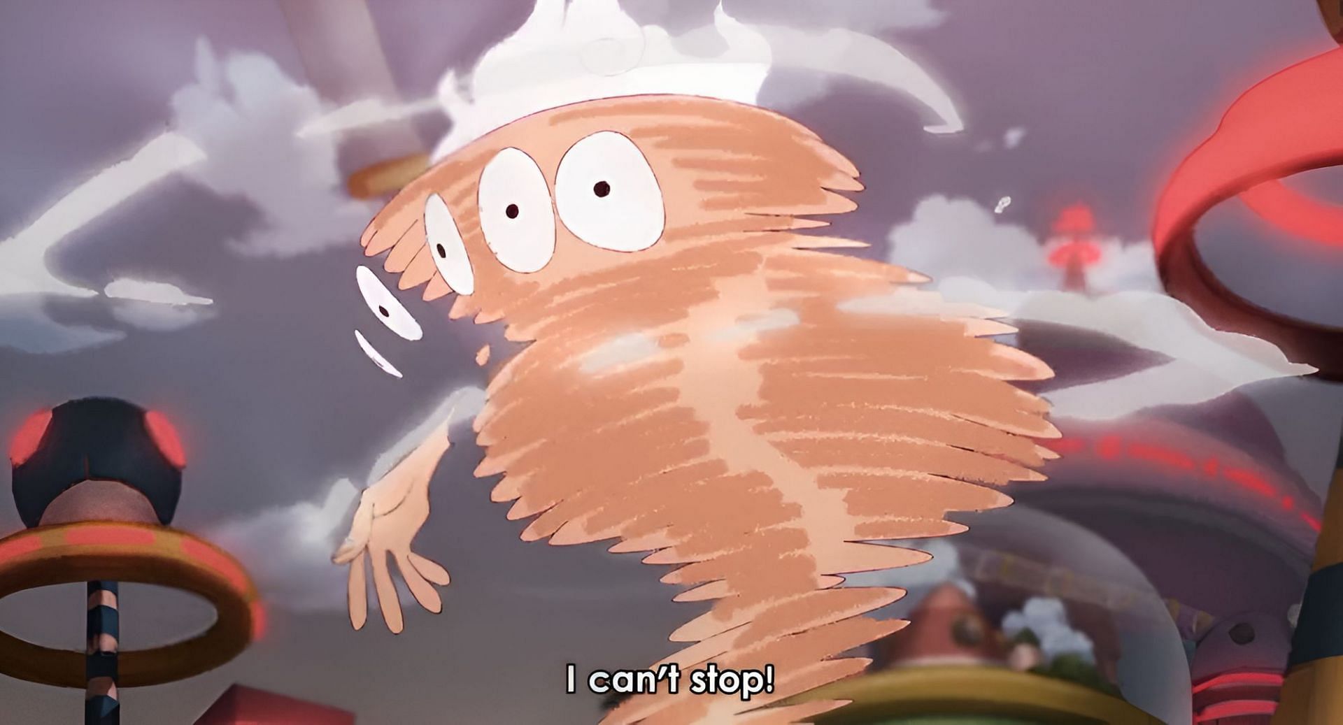 Luffy unable to control his powers (Image via Toei Animation)
