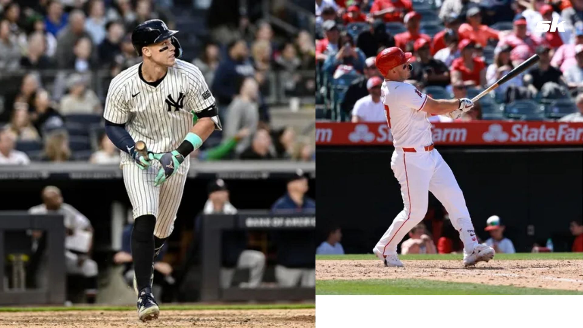 Top 5 longest Home Runs in the 2024 MLB season so far featuring Aaron Judge and Mike Trout