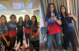 [In Pictures] Smriti Mandhana, Jemimah Rodrigues, and couple of other Indian woman team cricketers attend RCB vs CSK IPL 2024 clash
