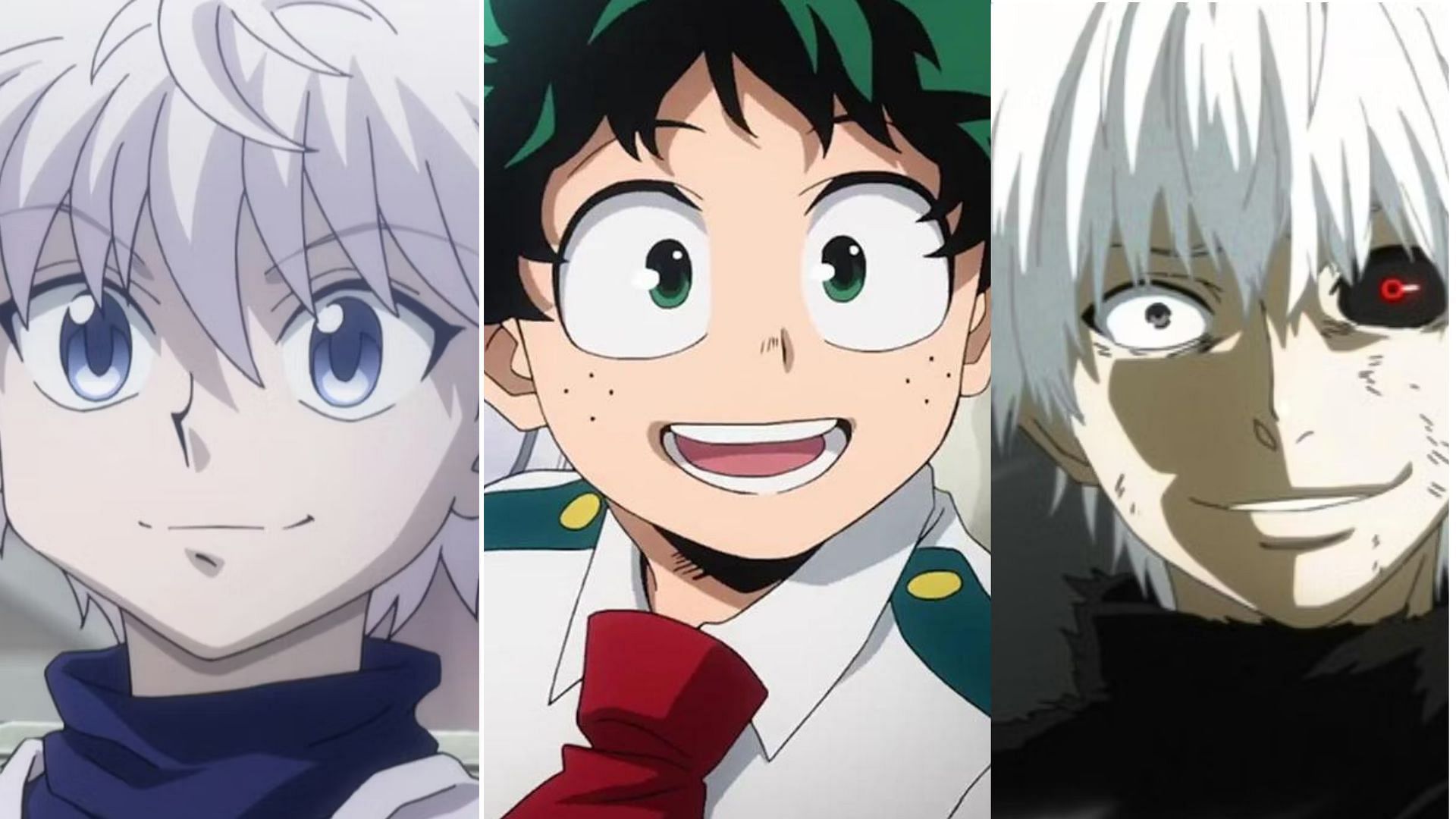 Killua Zoldyck, Izuku Midoriya, Kaneki Ken 