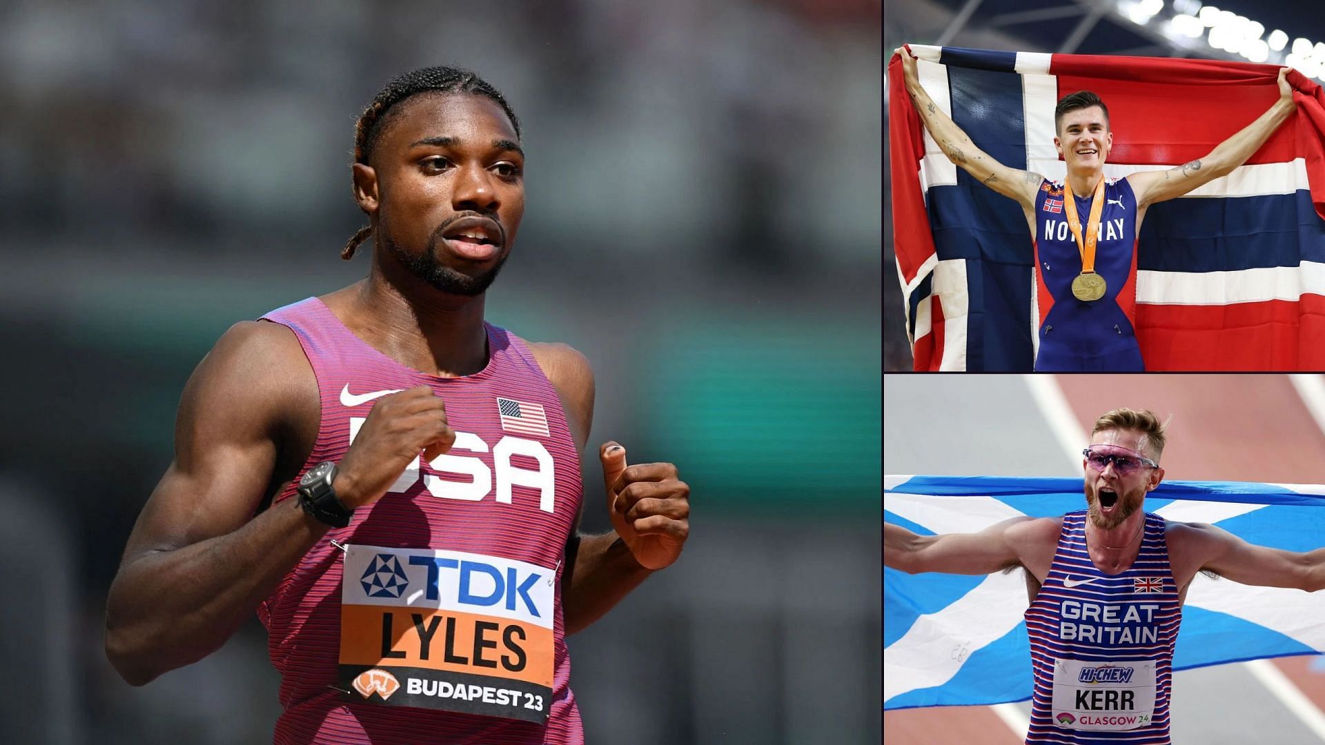 Noah Lyles, Josh Kerr, Jakob Ingebrigtsen