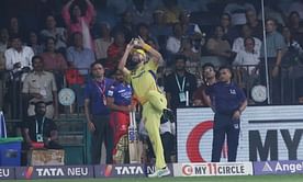 [Watch] Daryl Mitchell takes a magnificent juggling catch to dismiss Rajat Patidar during CSK vs RCB IPL 2024 clash