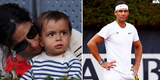 Rafael Nadal's wife Maria Francisca Perello, baby son & father Sebastian soak in the atmosphere as Spaniard puts on heroic display in Italian Open 1R
