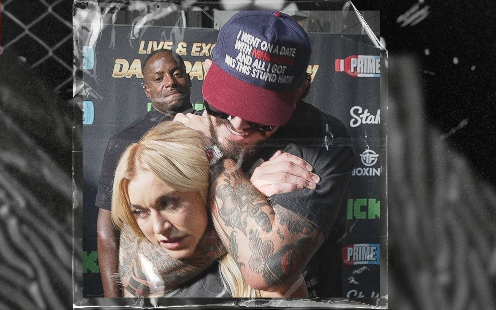 When Dillon Danis tried to choke out Elle Brooke. [Image courtesy: @TheBreakdownSW on X]