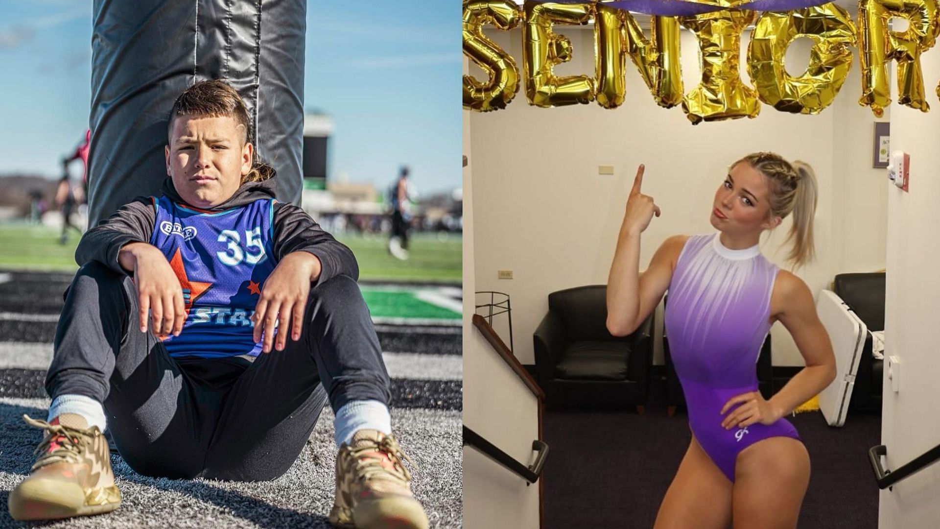 Baby Gronk and gymnast Olivia Dunne