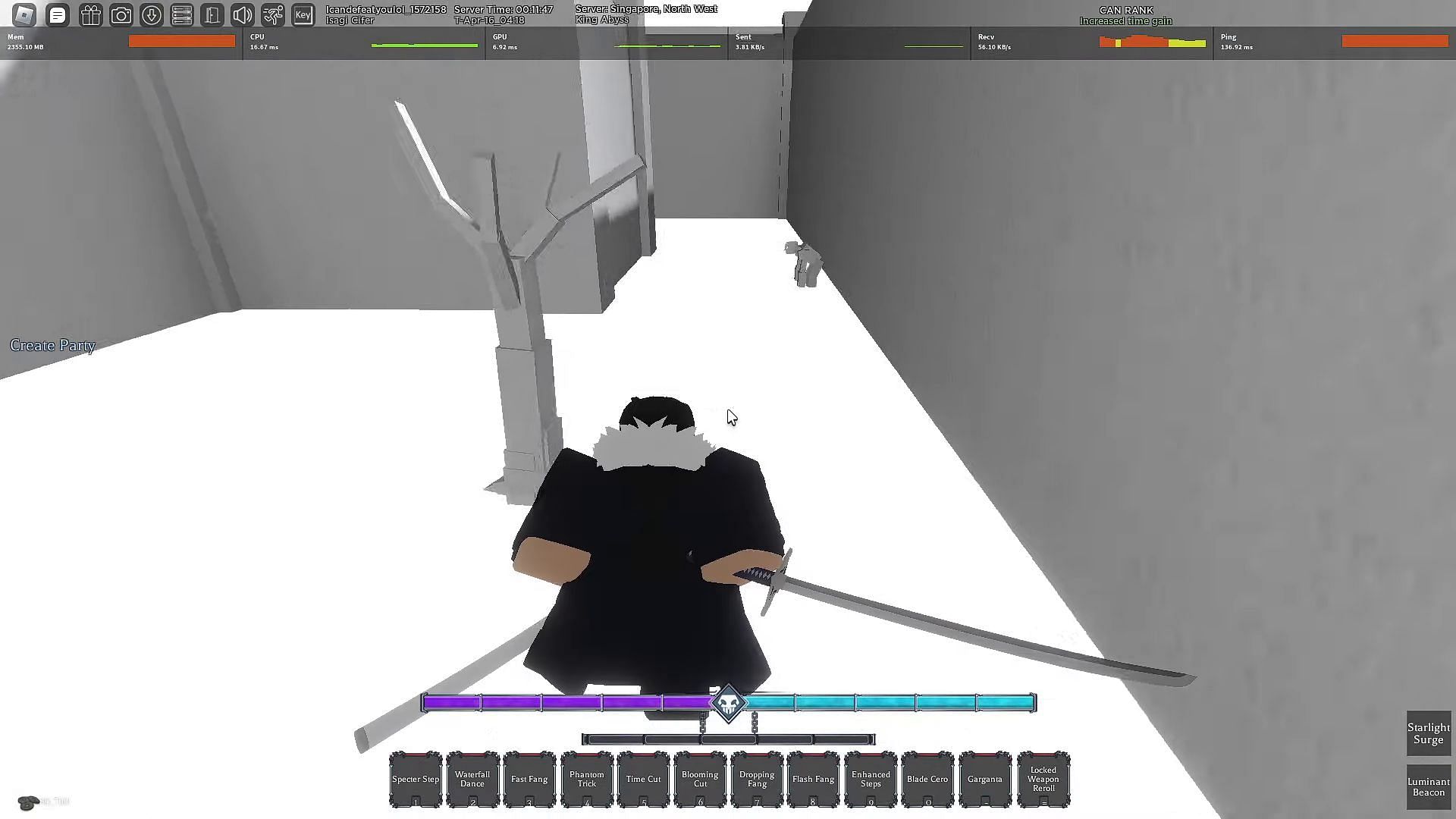 Navigating the maze in stage 3 (Image via Roblox and CowardCatPlayz on YouTube)