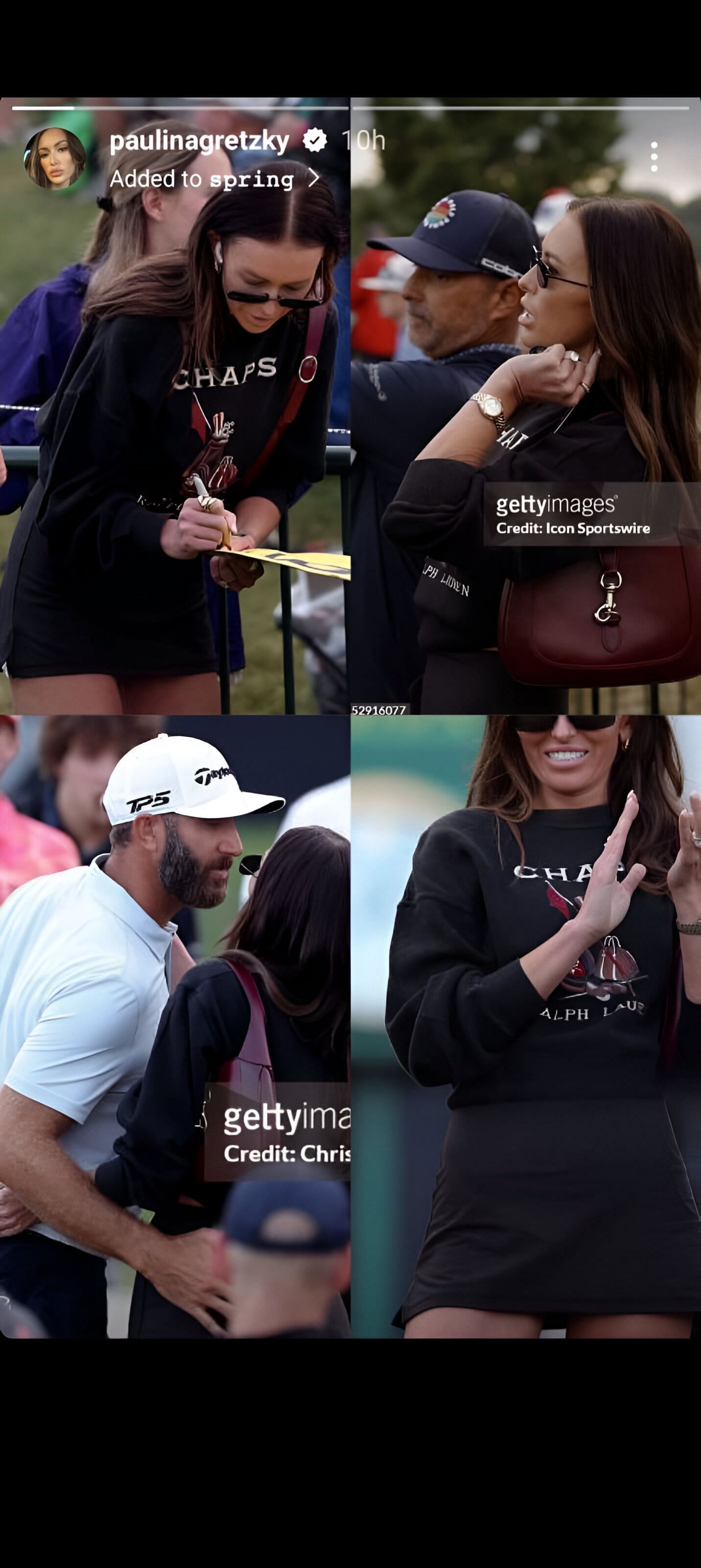 Paulina Gretzky at PGA Valhalla supporting Dustin Johnson