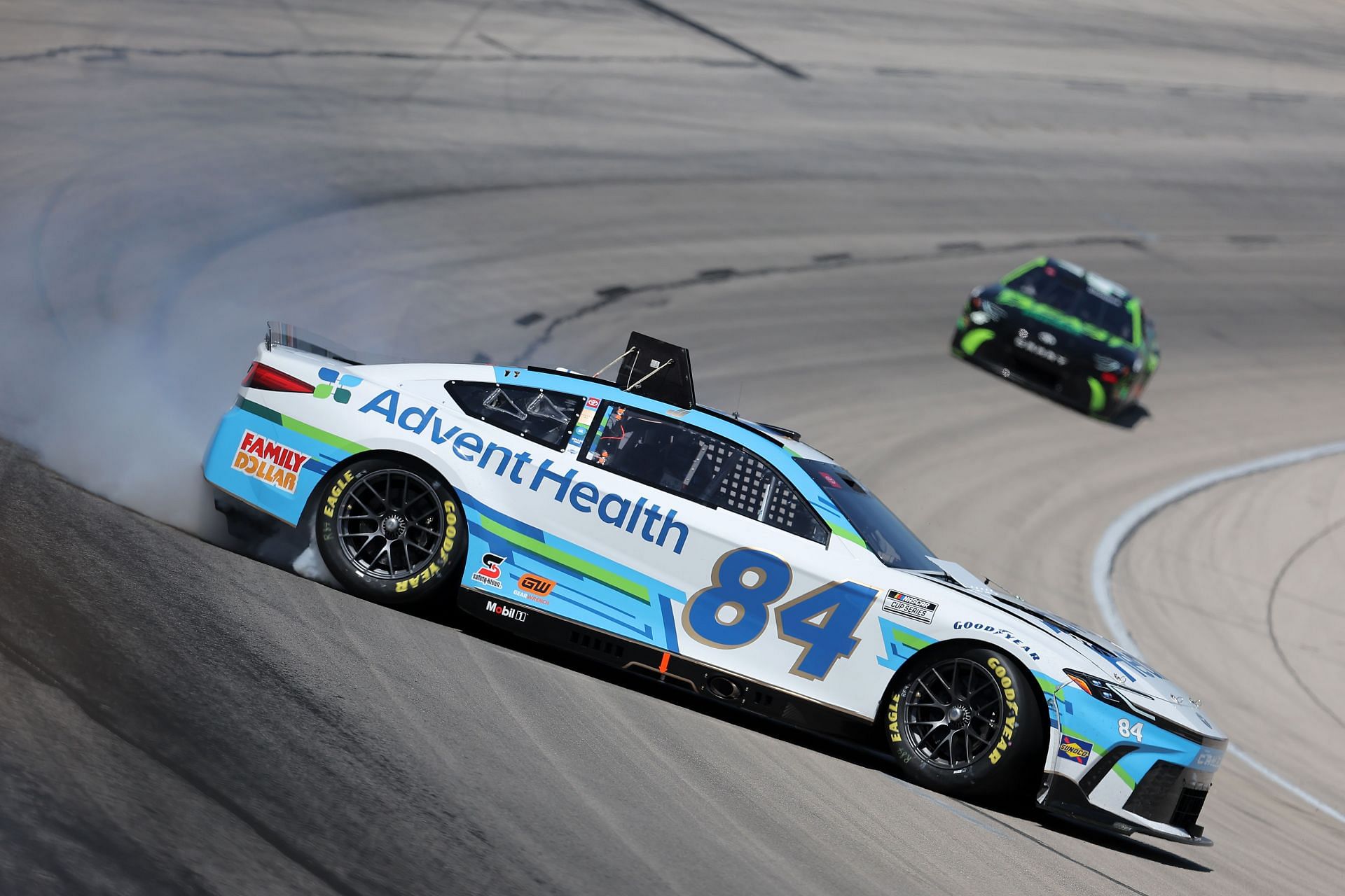 WATCH: Jimmie Johnson involved in a 3 car pile up at Kansas NASCAR race